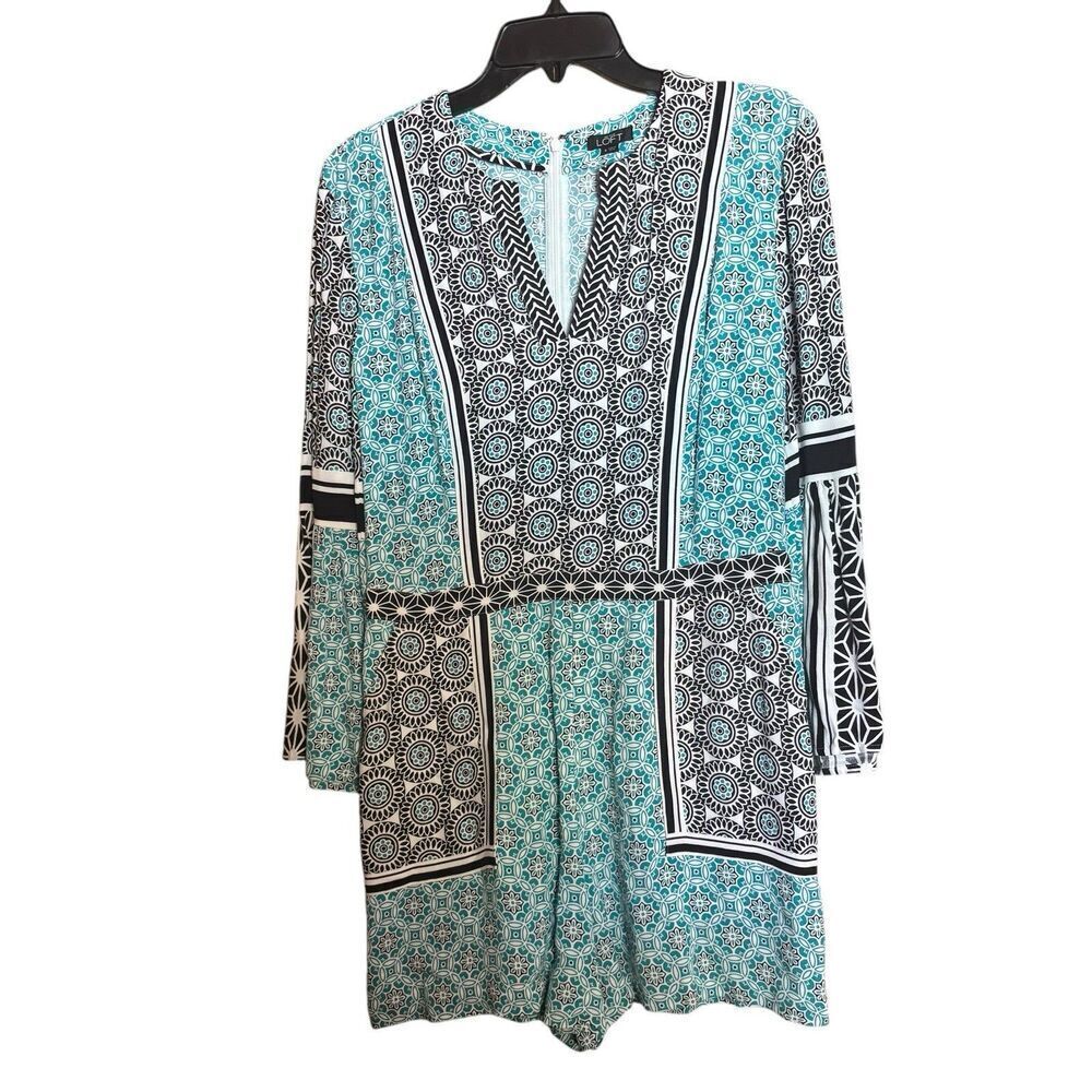 Ann Taylor LOFT Romper Womens Small Multicolor Boho Paisley Artsy One Piece